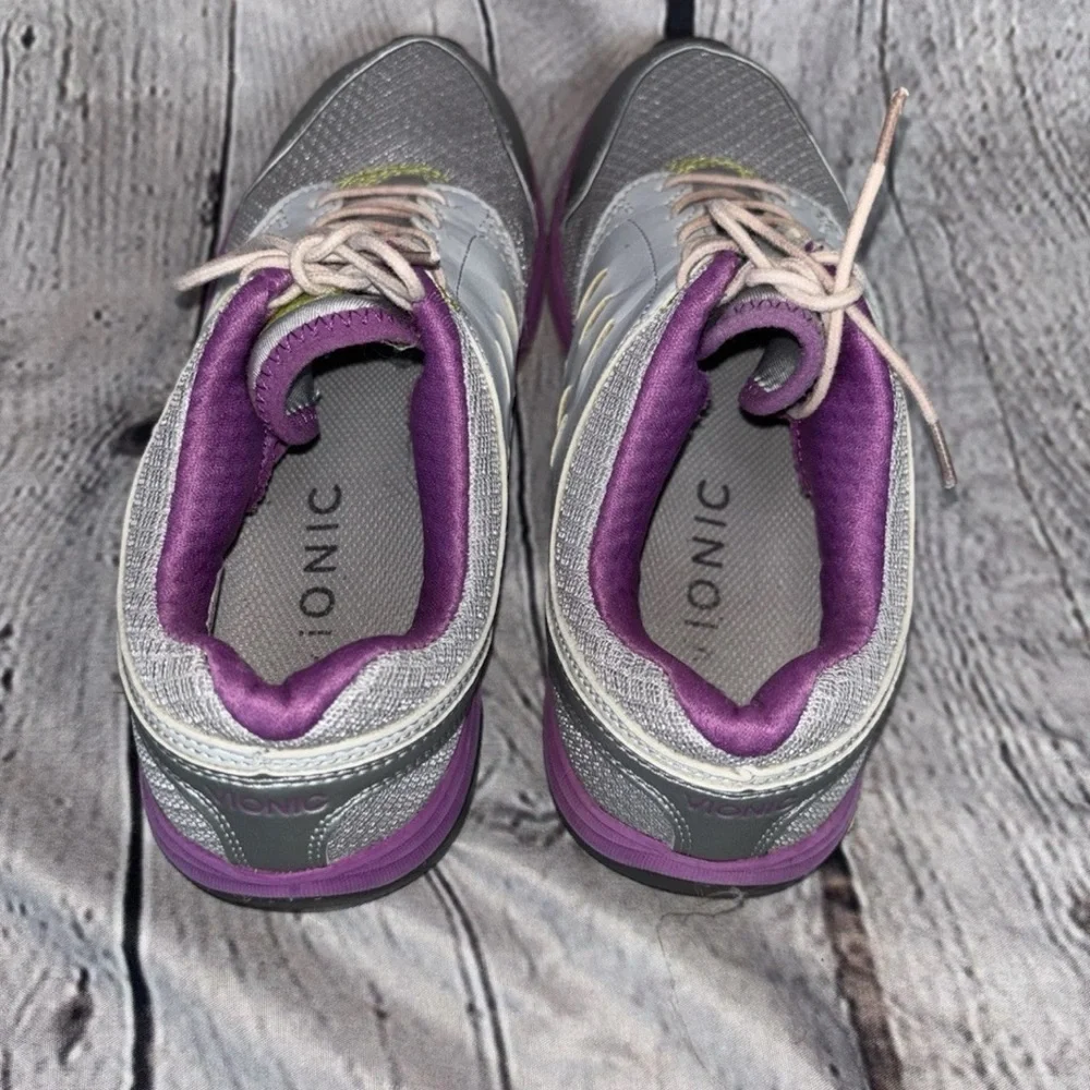 Vionic Venture Silver/Purple Tennis Shoe Size 8 Comfort Quality Support Size 8